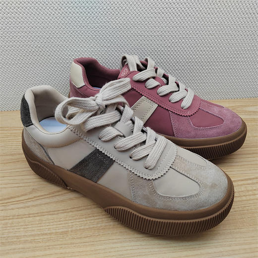 2024豪行秋冬新款24333937真皮户外运动休闲低跟女鞋单鞋 商品图0