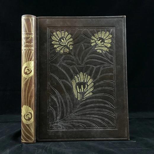 波加尼第一版彩色梦幻插图 鲁拜集 全真皮精装16开 商品图0