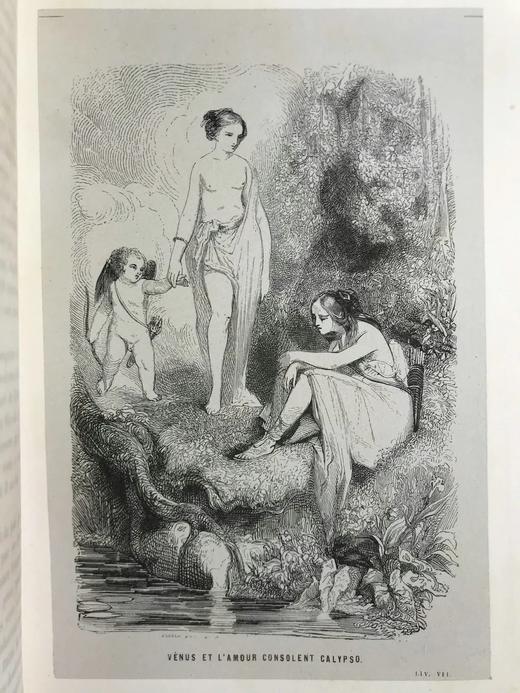 【法语】1861年 费奈隆《忒勒马科斯历险记》 配大量版画插图 真皮脊精装18开 商品图7