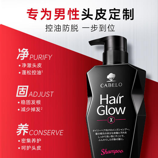 【中欧班列精选】hm日本进口 卡蓓诺 赋活防脱洗发水（男士专用） 350ML 商品图2