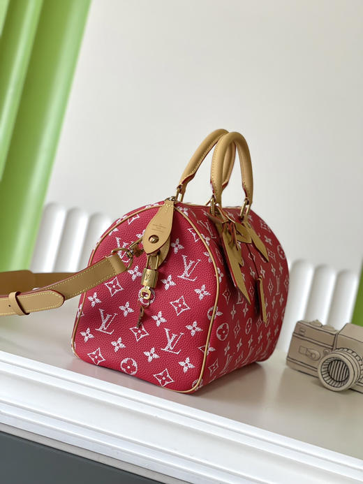 秋冬特惠💰1150 原单LV M14067红 尺寸：30×21×17cm SPEEDY P9 全皮枕头包 变码芯片 商品图1