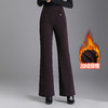 加绒保暖时尚通勤鱼尾裤高腰修身气质筒喇裤QYM-F570 商品缩略图0