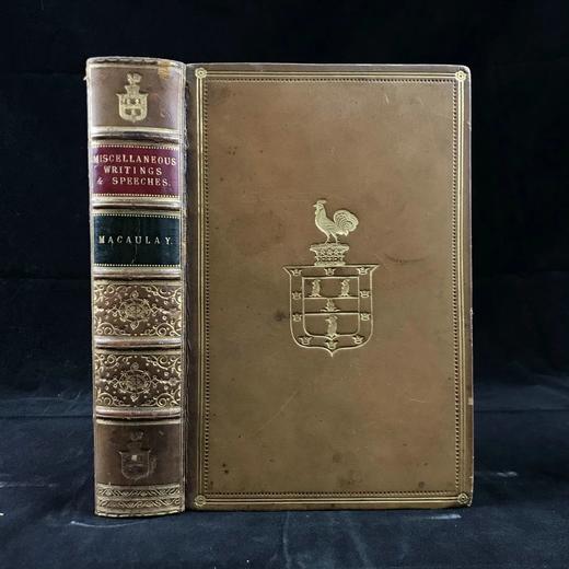工坊特装本！1873年 麦考莱勋爵杂文与演讲集 全真皮精装36开 商品图0