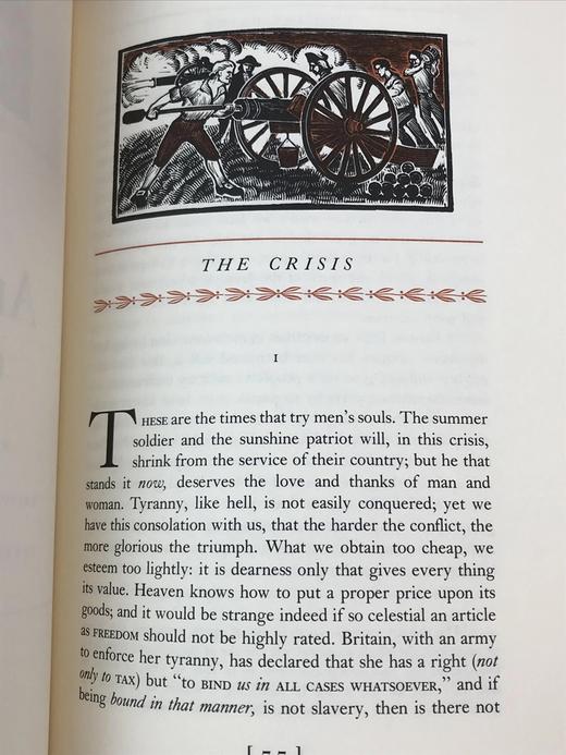 限量版！托马斯・潘恩配插图《托马斯・潘恩：政治著作集》 富兰克林图书馆豪华皮装本 商品图6