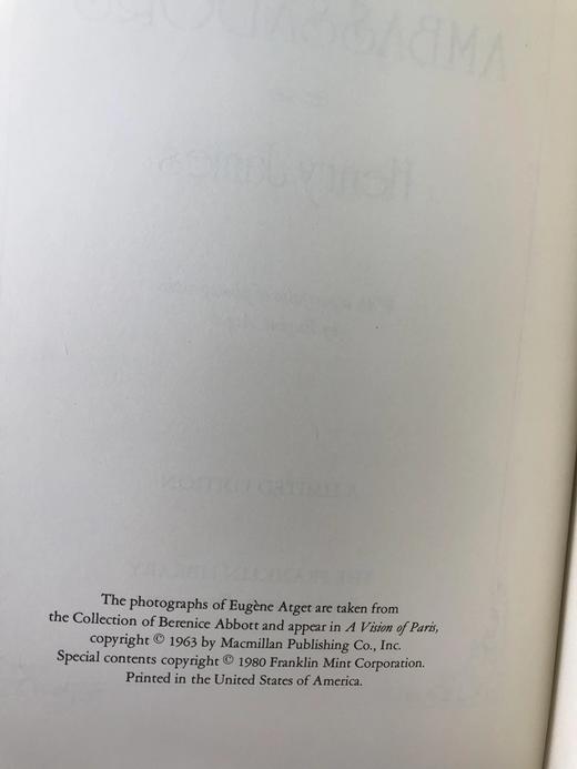 限量版！亨利・詹姆斯《使节》 配插图 富兰克林图书馆豪华皮装本 商品图3