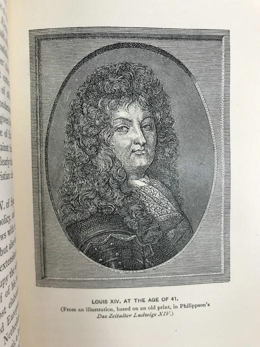 1895年 哈索尔《路易十四与法国君主制的鼎盛时期》 35幅插图 全真皮精装32开 商品图11