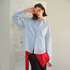 714street微皱肌理感长袖衬衫男2026春季潮牌宽松多巴胺情侣衬衣 商品缩略图2