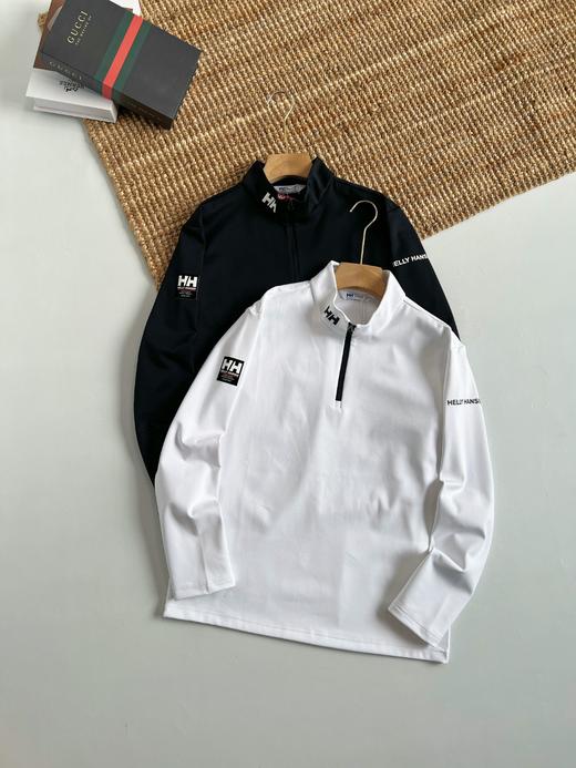 海丽汉森hh25秋冬经典款保暖内里薄抓绒轻柔舒适半拉链套头衫 商品图2