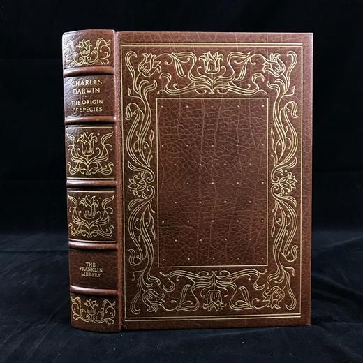 限量版！含藏书票 查尔斯・达尔文《物种起源》 配插图 富兰克林图书馆豪华皮装本 商品图0