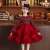 女童公主裙加绒旗袍裙拜年服中国风礼服XWN2897 商品缩略图1
