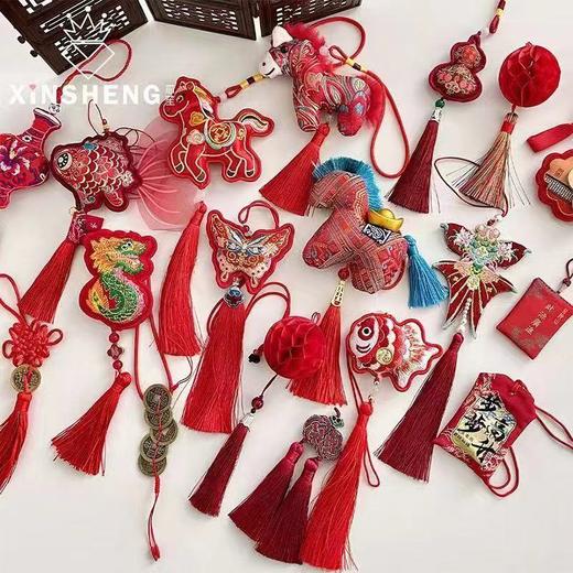 新年流苏挂件系列（醒狮/马年挂件/葫芦挂件/香包系列/马上有钱） 商品图0
