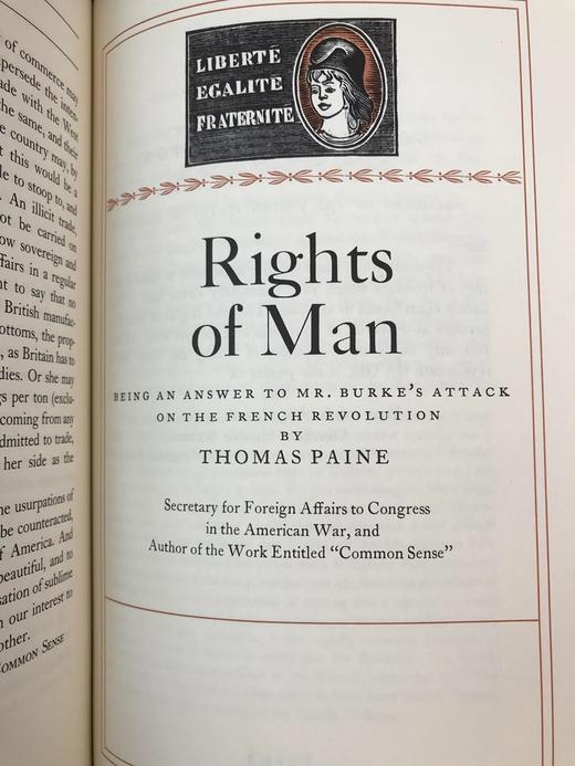 限量版！托马斯・潘恩配插图《托马斯・潘恩：政治著作集》 富兰克林图书馆豪华皮装本 商品图12