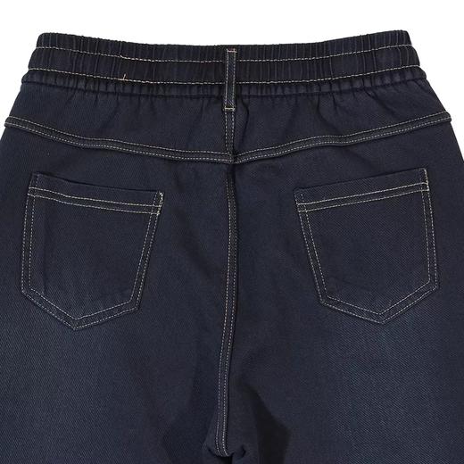 半身缘女裤 冬季加绒加厚修身妈妈裤喇叭牛仔裤254202M10120134 商品图4