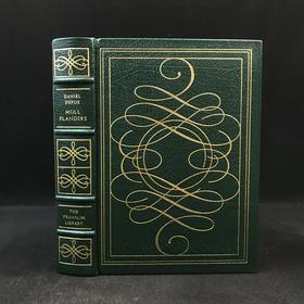 限量版！含藏书票 丹尼尔・笛福《摩尔・弗兰德斯》 配插图 富兰克林图书馆豪华皮装本