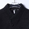 26WY05SDSA男士秋冬新款痞帅男装老钱风简约设计师V领卫衣宽松百搭上衣 商品缩略图2