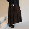 【Di*or同款】SUSX真丝丝绒褶皱半裙C1225073（下单3-7天发货） 商品缩略图0