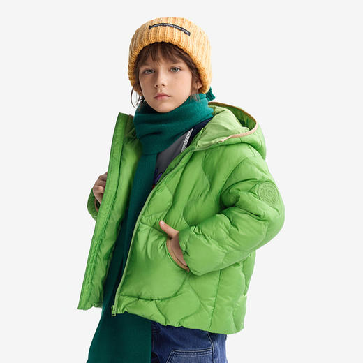 【秒1】【MQD】【设计师系列】童装儿童羽绒服连帽冬季新款男女童厚外套 商品图0