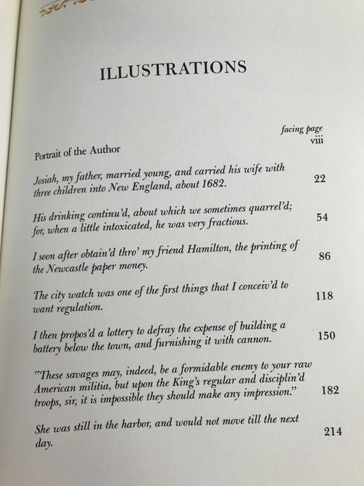 限量版！本杰明・富兰克林《本杰明・富兰克林自传》  配插图 富兰克林图书馆豪华皮装本 商品图4