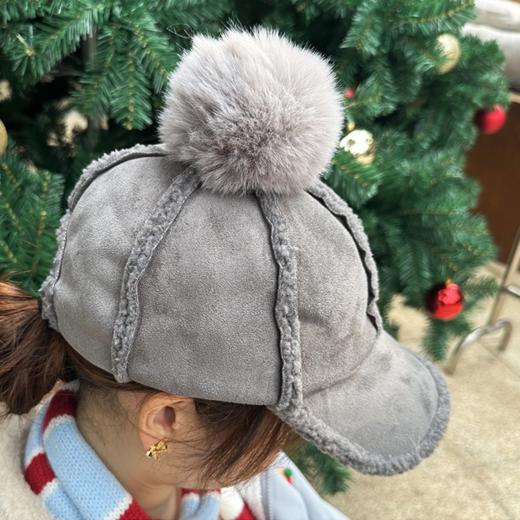 壁虎瑜伽【2512PJ472】 秋冬麂皮绒保暖棒球帽（5天发货） 商品图3