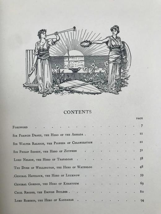 约20世纪早期 历史英雄故事集 8幅彩色与大量黑白文件插图 布脊精装18开 商品图5