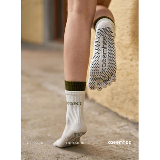 KS7599-D均码	卡益中筒五指瑜伽袜-电商 商品图4