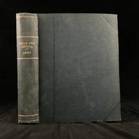 1889年 女孩杂志 数百幅精美插图 漆布精装16开