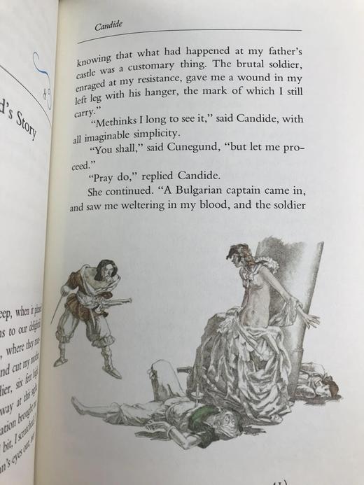 限量版！伏尔泰《老实人或乐观主义》 配插图 富兰克林图书馆豪华皮装本 商品图9