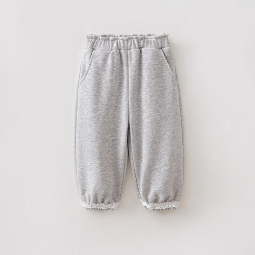 马克珍妮甜美休闲女童花边束脚卫裤2026年春装新款560077 商品图1