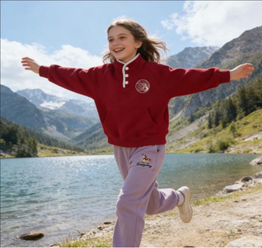 🧨【枳芽儿童刺绣款加绒新年款卫衣套装系列】🧨 红红火火感觉一下子过年了耶，儿童新年中国年服来啦❗❗ 马年穿红运，🔺新年服爆款来啦❗️这套儿童年服直接把新年仪式感拉满～ 商品图1