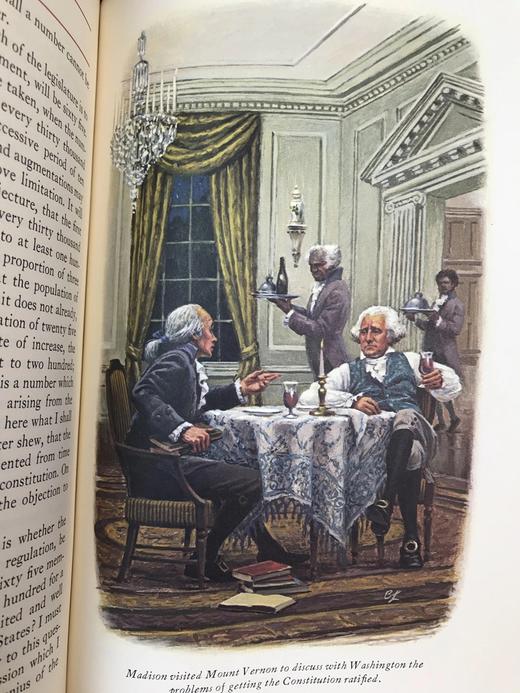 限量版！亚历山大・汉密尔顿《联邦党人文集》配插图 富兰克林图书馆豪华皮装本 商品图10