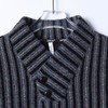 WY1582SDSA男士秋冬新款痞帅男装休闲百搭竖纹撞色刺绣V领卫衣百搭宽松 商品缩略图2