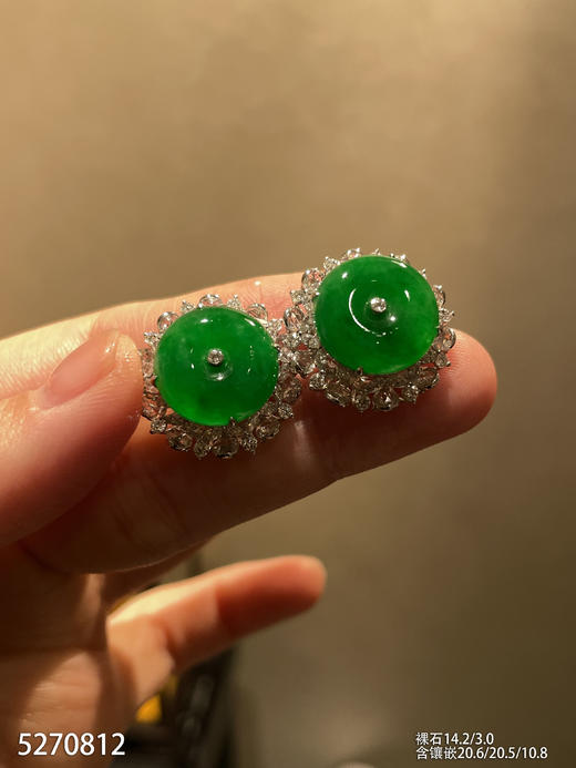 平安扣耳钉【5270812】具体价格微信咨询 商品图2