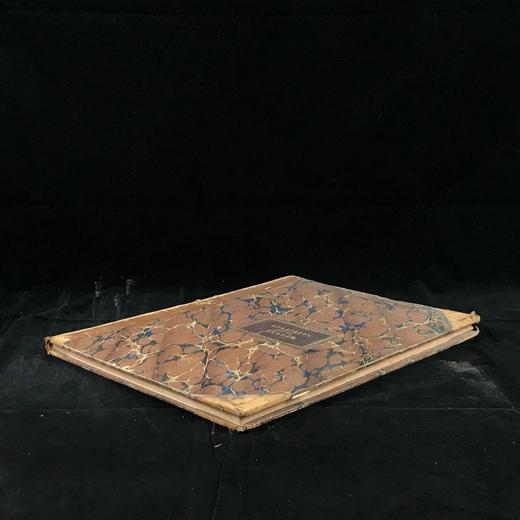 35.5*26.5cm！约19世纪中后期 长笛四重奏乐谱集 真皮精装 商品图1