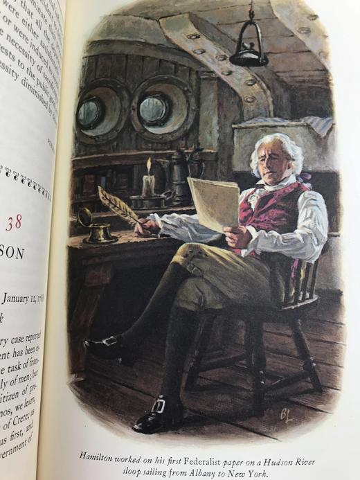 限量版！含藏书票 亚历山大・汉密尔顿《联邦党人文集》 配插图 富兰克林图书馆豪华皮装本 商品图9