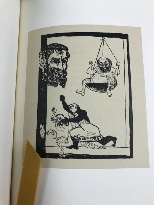 限量版！阿里斯托芬《阿里斯托芬五部喜剧》 配插图 富兰克林图书馆豪华皮装本 商品图8