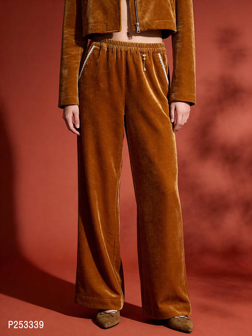 P253339丝绒裤子 商品图0