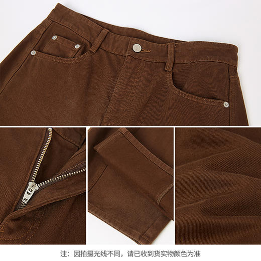 【商场同款】CNT5B74 “ 摩卡弯刀裤 ” 拉绒牛仔裤，亲肤舒适保暖 弯刀裤型酷感十足 商品图8