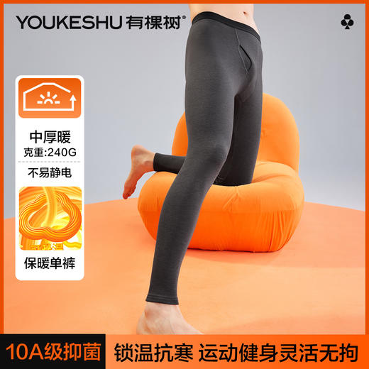 【清仓捡漏】【L-2XL】【有棵树】男士德绒磨毛保暖裤 商品图1