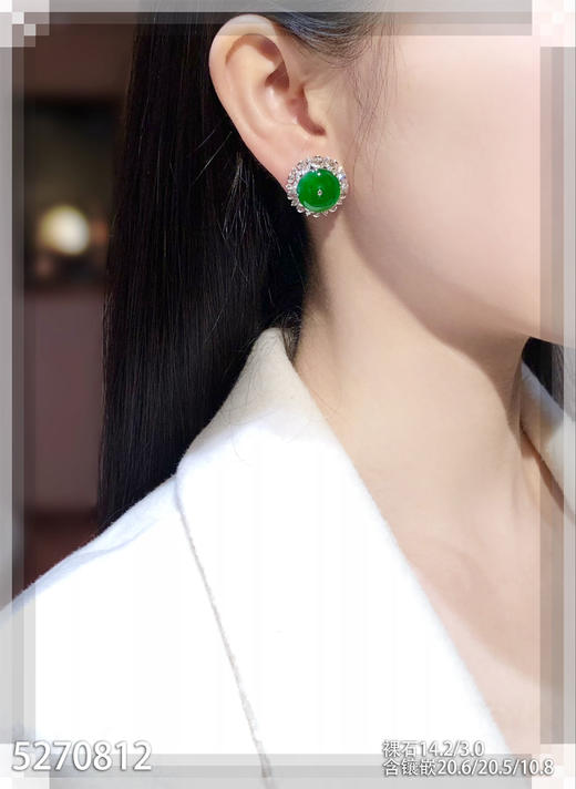 平安扣耳钉【5270812】具体价格微信咨询 商品图4