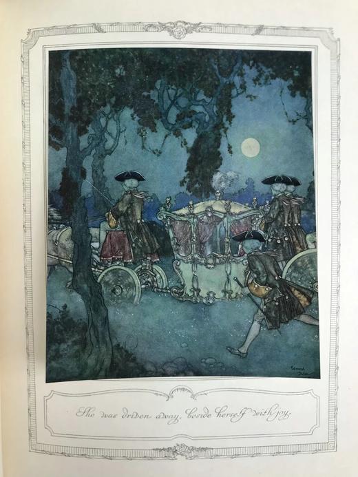 约20世纪早期 睡美人与其他童话故事 杜拉克30幅彩色手工贴图 漆布精装16开 商品图10