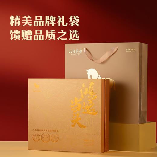 八马茶业｜鸿运当头高香乌龙茶礼大红袍清香铁观音单丛组合211g 商品图8