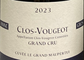 Domaine Anne Gros Clos de Vougeot Grand Cru Le Grand Maupertui Rouge安娜格罗酒庄伏旧莫佩尔蒂特级园干红葡萄酒2023