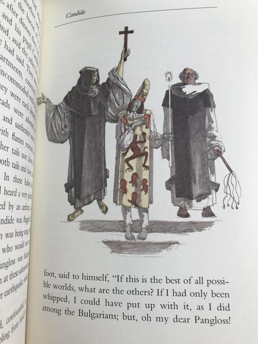 限量版！伏尔泰《老实人或乐观主义》 配插图 富兰克林图书馆豪华皮装本 商品图10