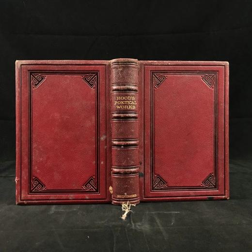 约1880年代 托马斯·胡德诗集 配多幅插图 全真皮精装36开 商品图0