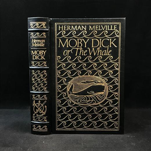 赫尔曼・梅尔维尔《白鲸记》配多幅精美彩色插图 豪华皮装 商品图0