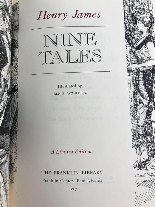 限量版！亨利・詹姆斯《亨利・詹姆斯：九个故事》 配插图 富兰克林图书馆豪华皮装本 商品图2