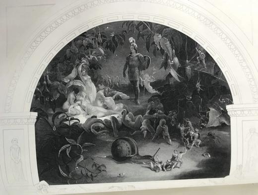 38*29cm！约19世纪中期 殿版莎士比亚作品集（全2卷） 44幅精美钢版画 漆布精装 商品图8