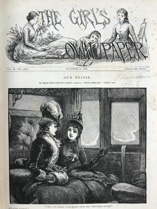 1889年 女孩杂志 数百幅精美插图 漆布精装16开 商品图4