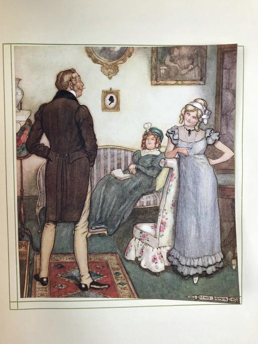 约20世纪早期 萨克雷《名利场》 刘易斯·鲍默20幅彩色手工贴图 漆布精装16开 商品图10