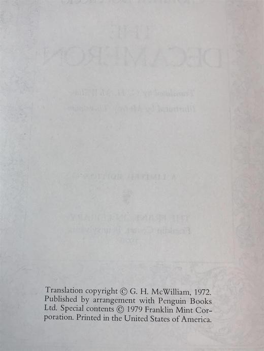 限量版！含藏书票 乔万尼・薄伽丘《十日谈》 配插图 富兰克林图书馆豪华皮装本 商品图4